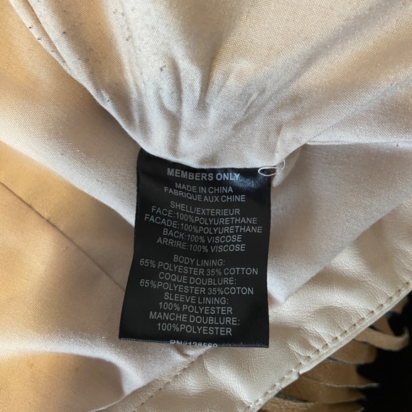 Members Only Faux Leather Bomber Jacket, size Medium - Picture 10 of 11